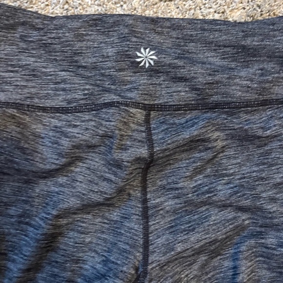 Athleta Women’s Active Workout Leggings Black Grey Space Dye Size Small - Picture 7 of 8